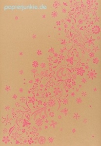 Geschenkpapier Tord Boontje, Girlande Pink (4 Bogen)