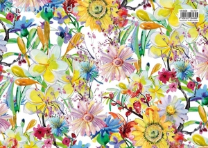 Geschenkpapier Bunte Blumen