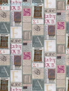 Geschenkpapier ABC-Calligraphie