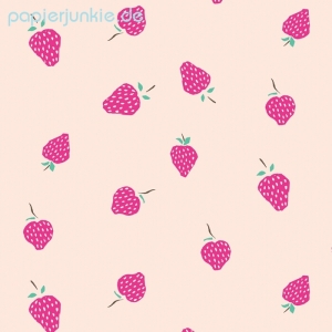 Geschenkpapier Summer Strawberries, Erdbeeren