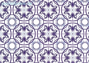 Geschenkpapier Azulejos Dekor