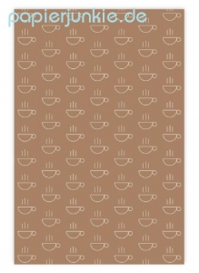 Geschenkpapier Kaffeetasse