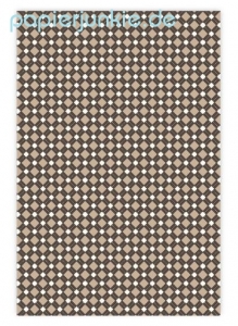 Geschenkpapier Karo, braun/weiß