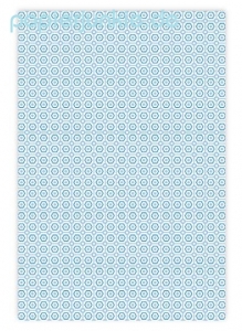 Geschenkpapier Kacheln, blau/weiß