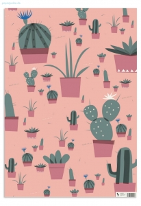 Geschenkpapier Cactus Collection