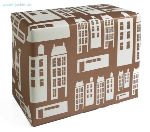 Geschenkpapier Townhouses, copper