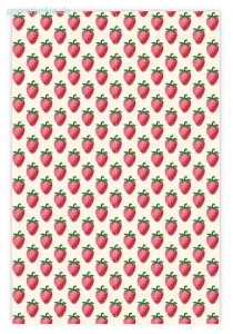 Geschenkpapier Erdbeeren
