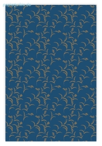 Geschenkpapier Schilf, blau