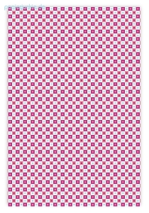 Geschenkpapier Karos, rot/hellblau