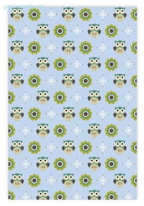 Geschenkpapier Eule & Blume (3 Farben)