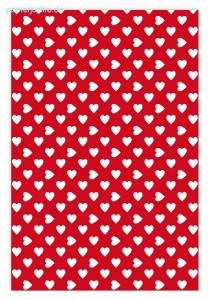 Geschenkpapier Herzen (2 Farben)