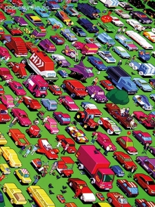 Geschenkpapier Eboy, Cars