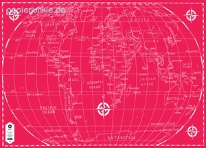 Poster-Geschenkpapier World Map