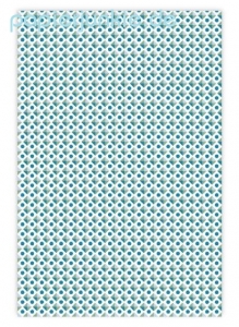 Geschenkpapier Fliesen, blau/weiß