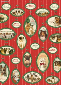 Geschenkpapier Christmas Dogs