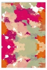 Geschenkpapier Wasserfarben, rot/orange