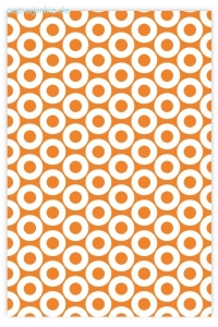Geschenkpapier Donuts auf Orange