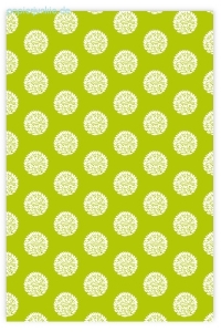 Geschenkpapier Laub Punkte (3 Farben)