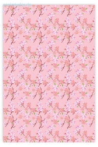 Geschenkpapier Kirschblüte, rosa