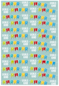 Geschenkpapier Hurra, Schulkind (F/R*)