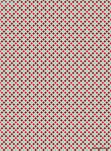 Geschenkpapier Retro Muster, rot/blau