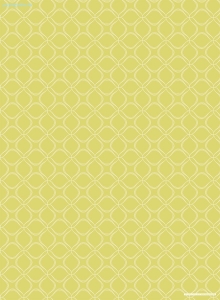Geschenkpapier Grafikblumen, Limone/Creme