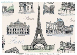 Geschenkpapier Paris, Parigi (Grafiche Tassotti)
