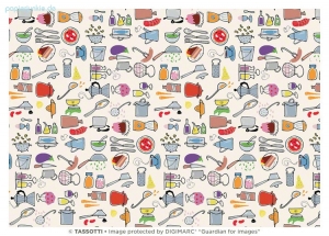 Geschenkpapier Küchenutensilien, Storie di cucina