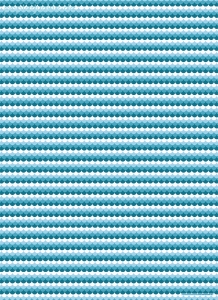 Geschenkpapier Wolken-Wellen, blau/weiß