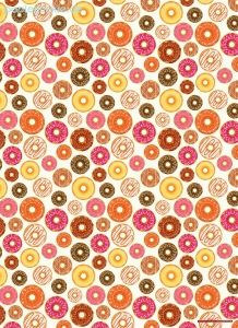 Geschenkpapier Donuts