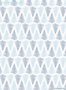 Geschenkpapier Farn, blau