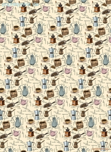 Geschenkpapier Kaffeehaus