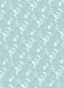 Geschenkpapier Blumenwiese, blau
