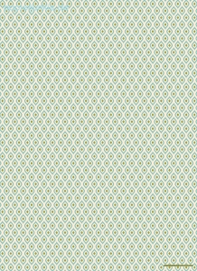 Geschenkpapier Pfauenauge, blau/grün
