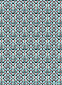 Geschenkpapier Batik-Raute, rot/blau (A*)