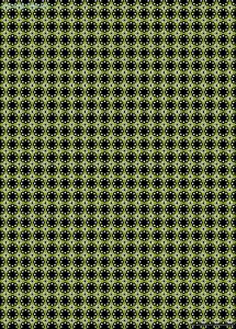 Geschenkpapier Retro-Blumen, schwarz/grün