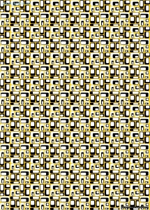 Geschenkpapier Mosaik, gelb