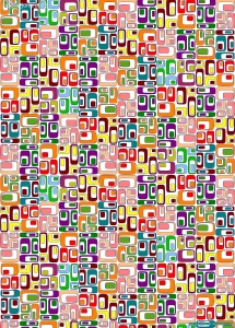 Geschenkpapier Mari, bunt