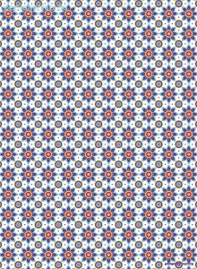 Geschenkpapier Sternblume, blau/lila