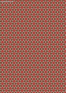 Geschenkpapier Herzen-Mandala, schokobraun/hellbraun