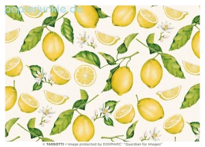 Geschenkpapier Zitronen, Fantasia di limoni (Grafiche Tassotti)