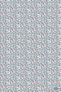 Geschenkpapier Kleinbuchstaben