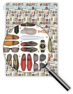 Geschenkpapier Herrenmode (R*)