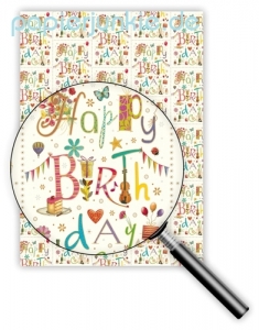 Geschenkpapier Happy Birthday