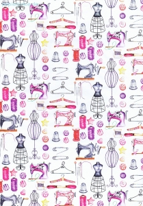 Geschenkpapier Modeatelier
