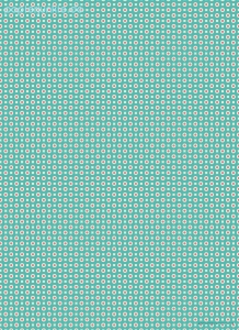 Geschenkpapier Punkte und Kästchen auf Blau