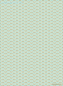 Geschenkpapier Blätter-Reihen, grün/blau (A*)