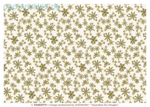 Geschenkpapier Cristalli di neve, Weihnachtskristalle (Grafiche Tassotti)