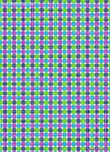 Geschenkpapier Karos + Linien, blau/grün