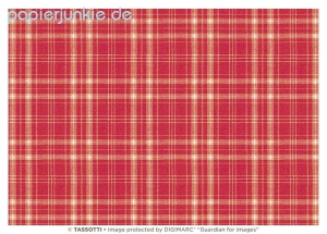 Geschenkpapier Tartan rosso (R*)